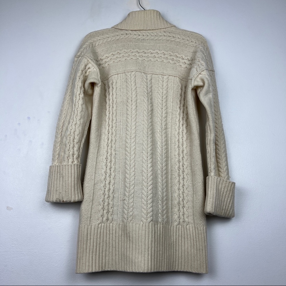 Brooks Brothers Black Fleece Cable Knit Chunky Wool Cardigan - Picture 3 of 7